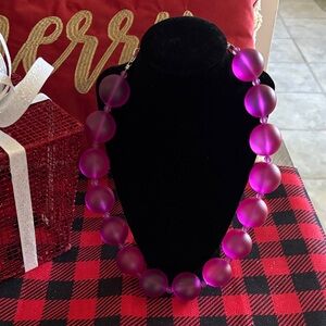 Sassy Jones Vibrant Purple Necklace